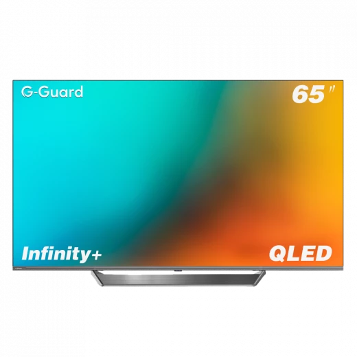 تلفزيون جي-جارد إنفينيتي+ 65 بوصة 4K QLED جوجل، تصميم بدون إطار، HDR10+، تلفزيون ذكي تلفزيون جي-جارد إنفينيتي+ 65 بوصة 4K QLED جوجل، تصميم بدون إطار، HDR10+، تلفزيون ذكي